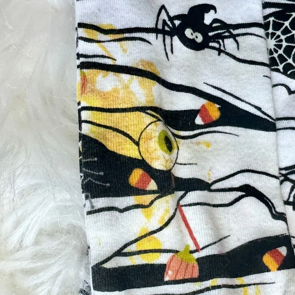 Halloween Pajamas Set Boys Long Sleeve 2-pc Glow Mummy Size 7 Preowned PJ Place